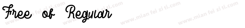 Free 3 of 9 Regular字体转换